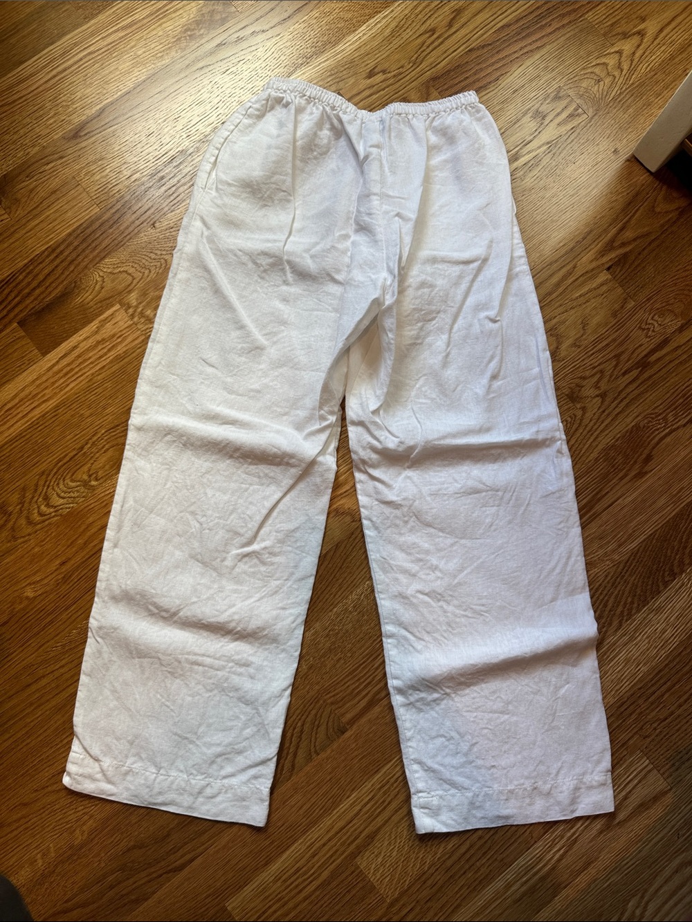 Deiji Studios white linen Ease trousers XXS - Picture 3 of 5